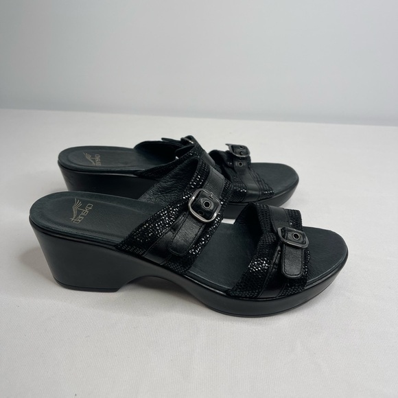 Dansko black sandals (SB1#96) - Picture 1 of 7